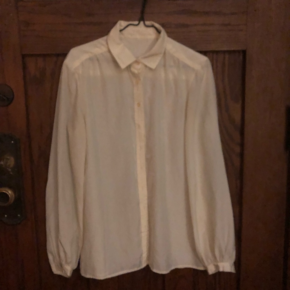 Cream blouse